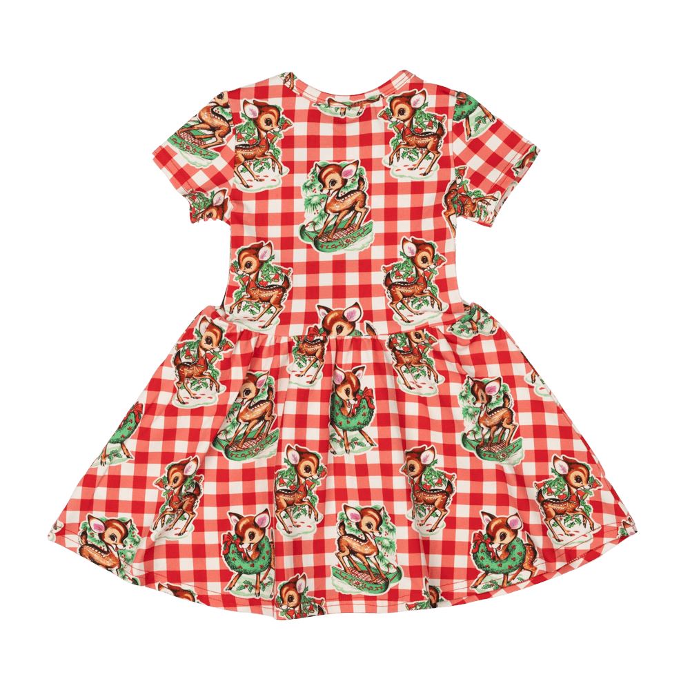 Reindeer Joy Baby Dress