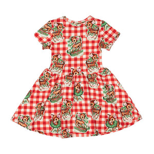 Reindeer Joy Baby Dress