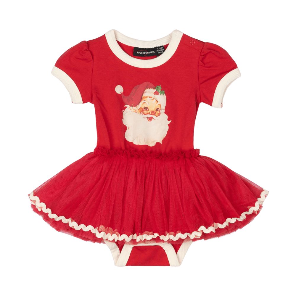 Red Santa Baby Circus Dress