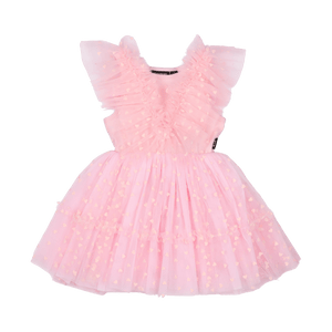 PINK HEART BABY TULLE PARTY DRESS