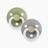 BIBS Round Night Glow 2pk (Sage/Cloud)