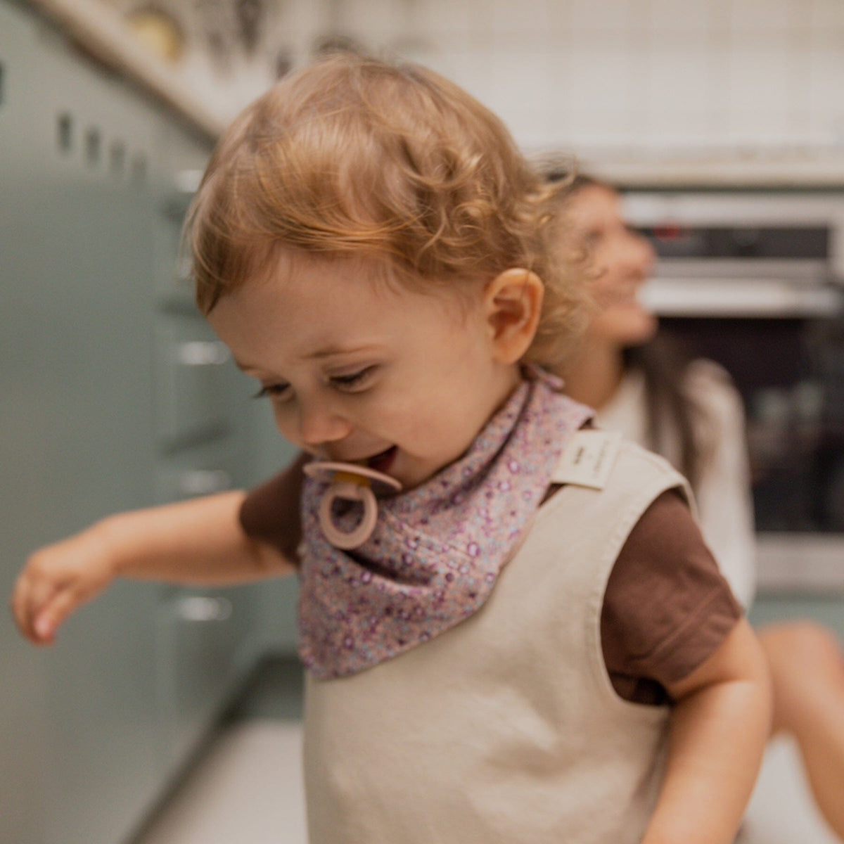 Liberty Bandana Bib (Eloise/Blush)