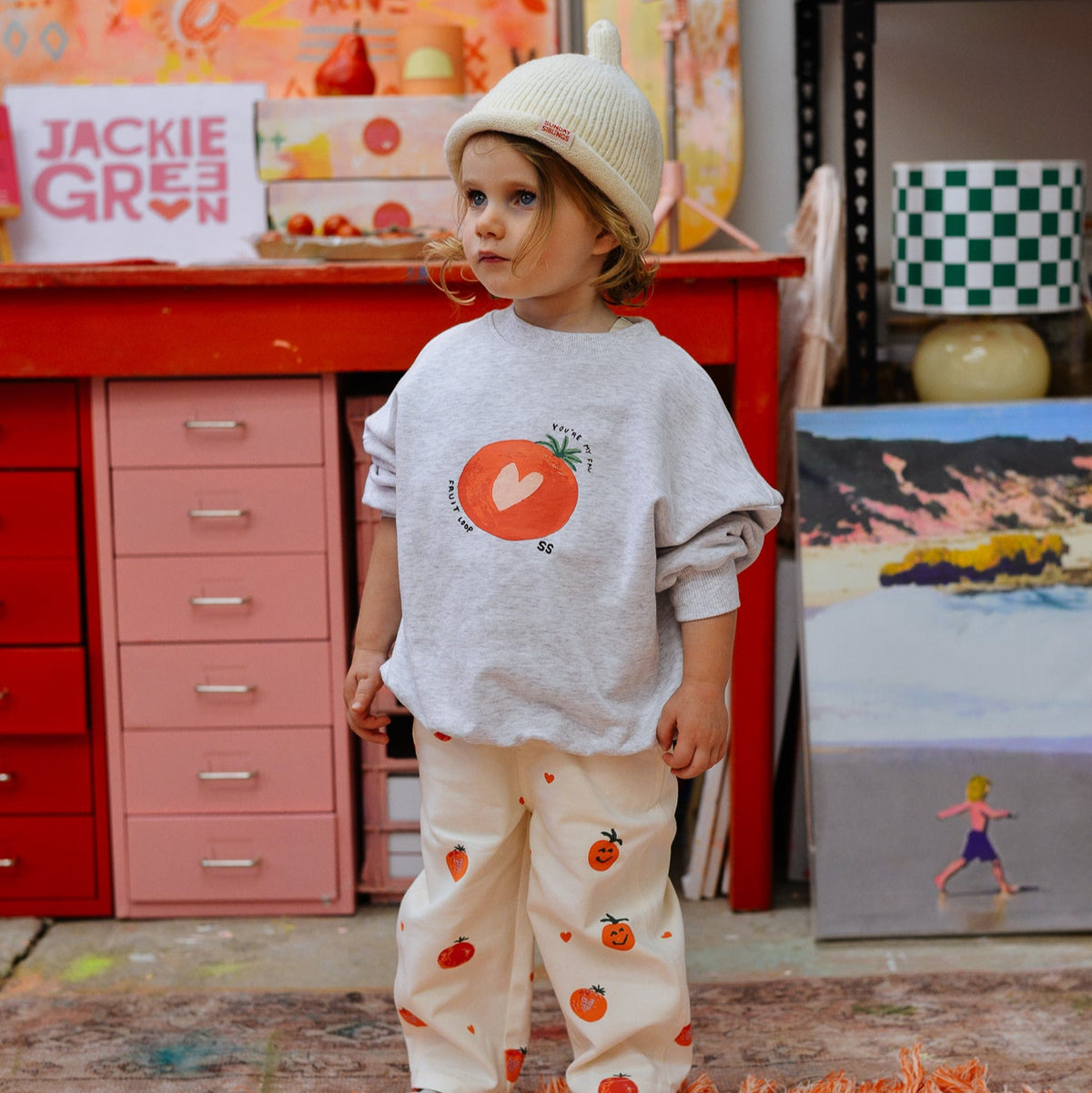 Fruit Loop Sweater - Grey