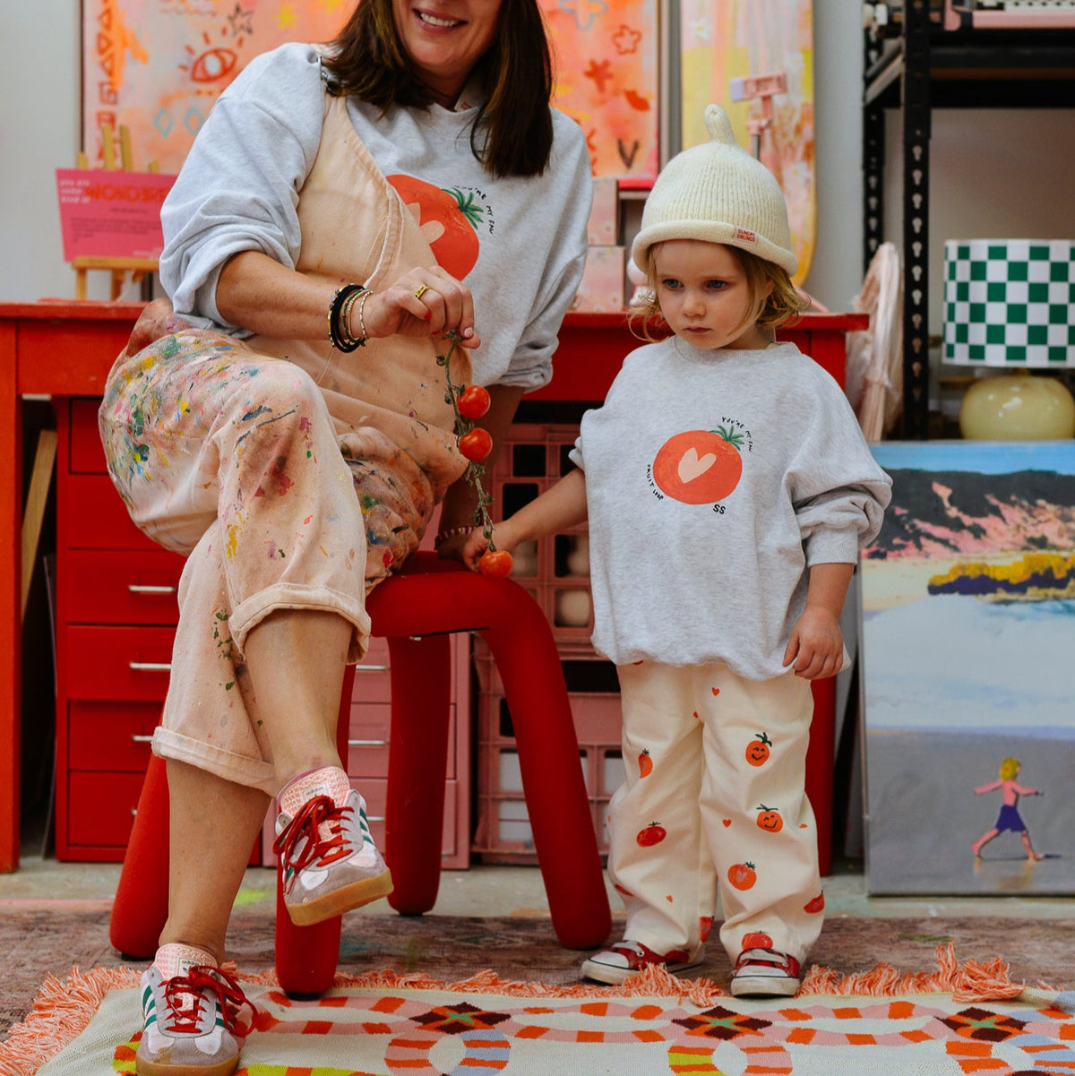 Fruit Loop Sweater - Grey