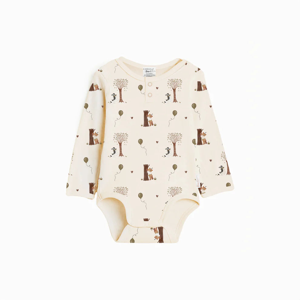 Autumn Bears LS Bodysuit