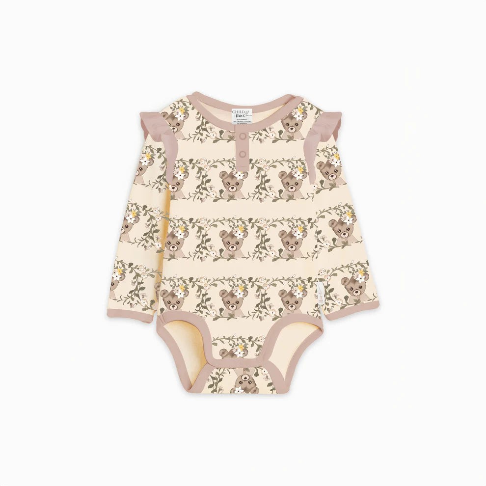 Vintage Teddies LS Bodysuit
