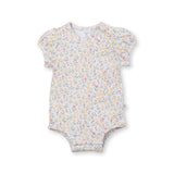 Bodysuit Puff Sleeve (Lemon Floral)