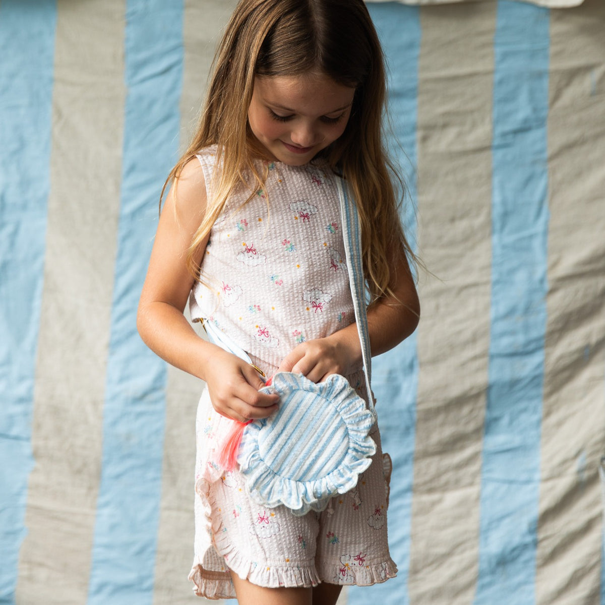 Bloom Handbag - Stripe