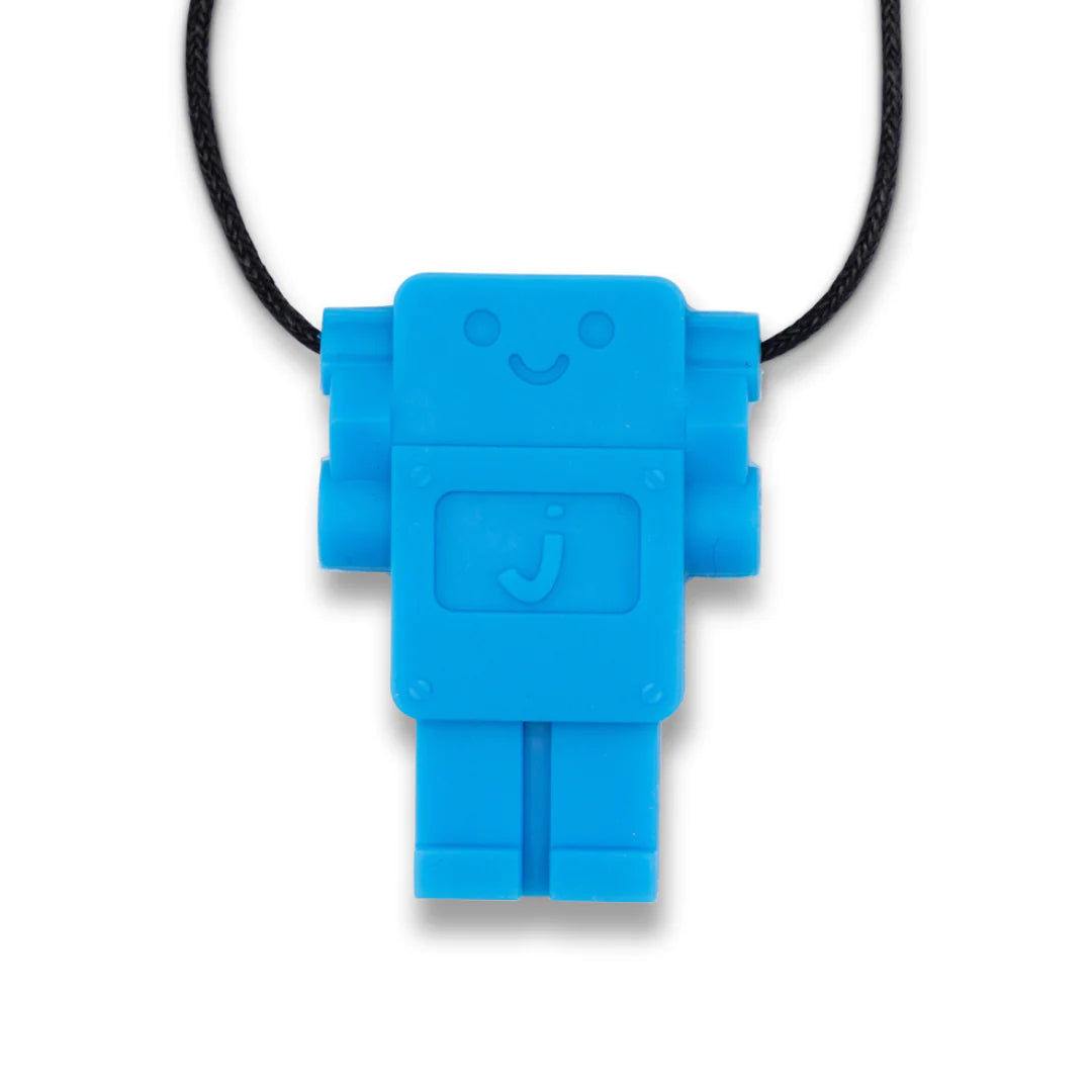 Blue Robot Chew Pendant