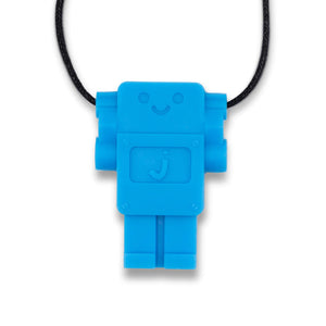Blue Robot Chew Pendant