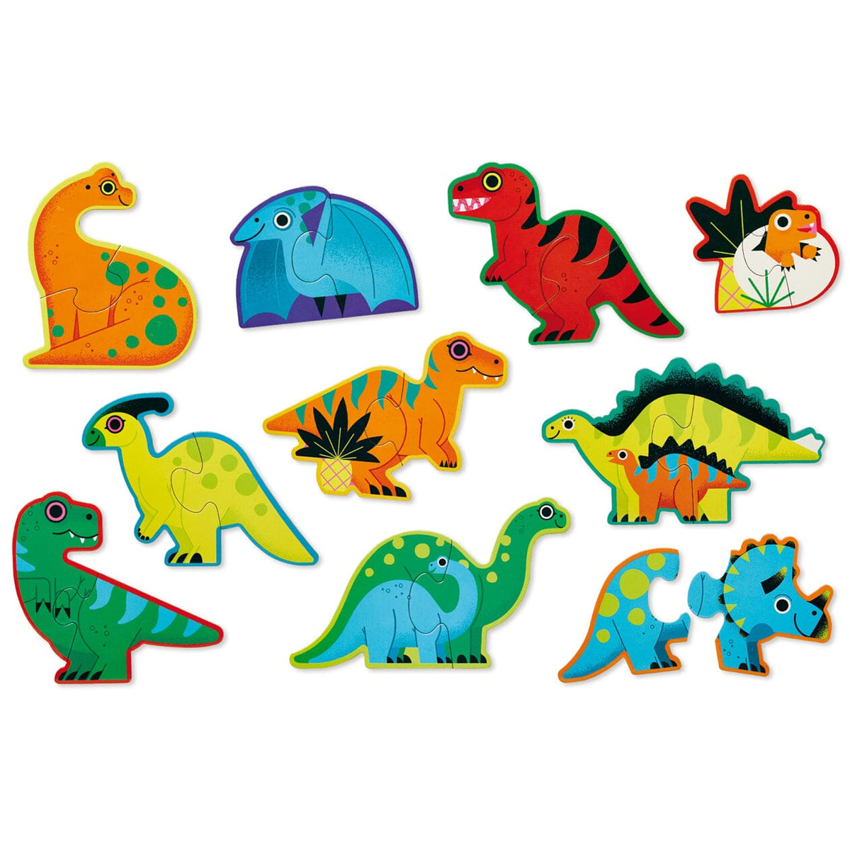 Lets Begin 2 piece Puzzle (Dinosaurs)