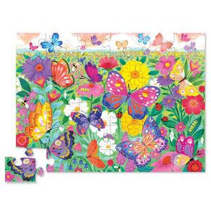 Classic Floor Puzzle 36 Piece - Butterfly Garden (Foil Stamped)