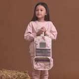 Hanging Toiletry Bag (Blush Ponies)