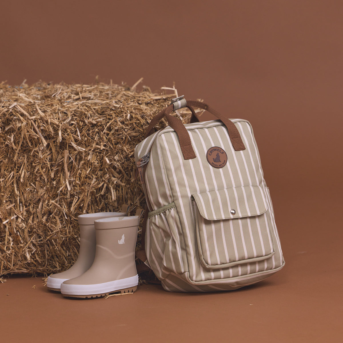 Mini Backpack (Elm Stripe)