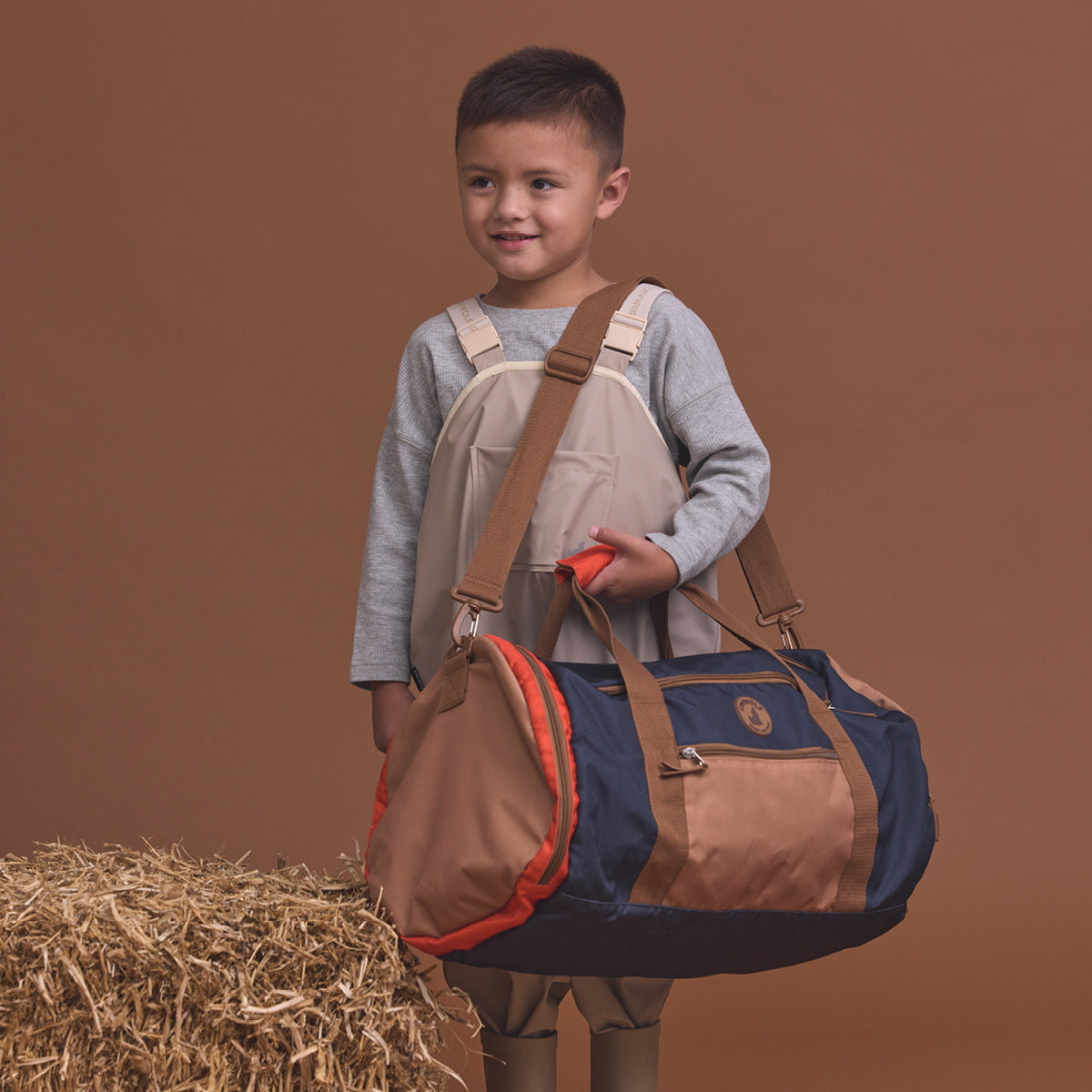 Packable Duffle (Ash Colourblock)