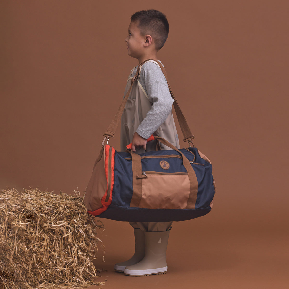 Packable Duffle (Ash Colourblock)