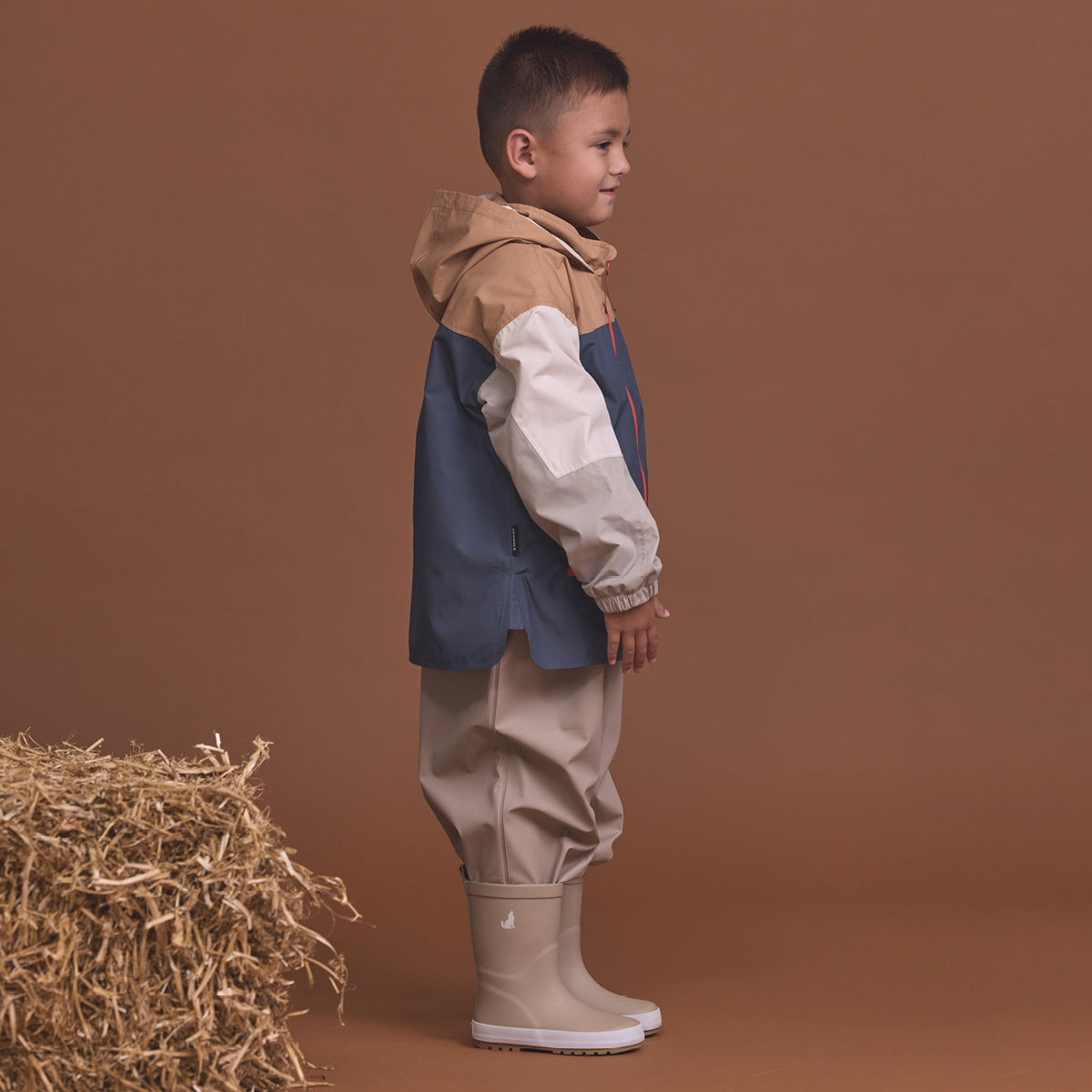Packable Jacket (Ash Colourblock)