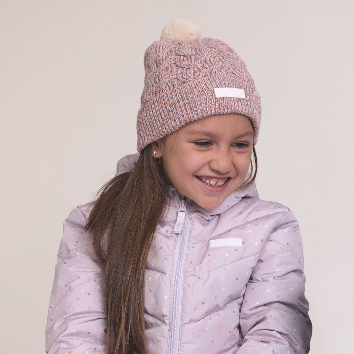 Pom Pom Beanie (Heather Speckle)