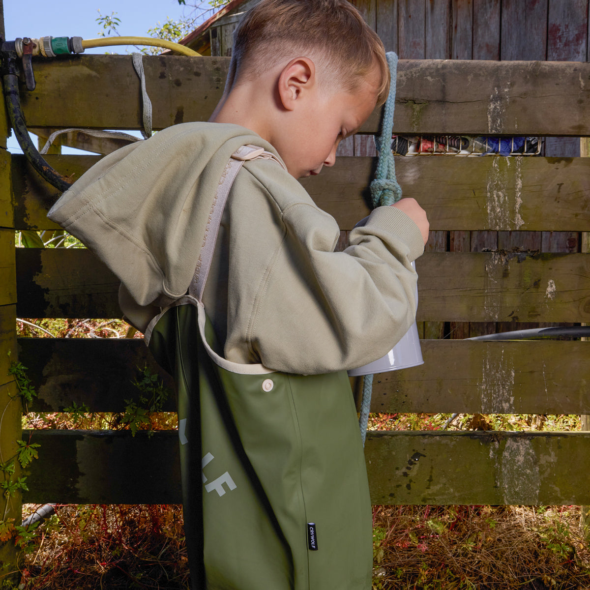 Rain Overalls (Olive)