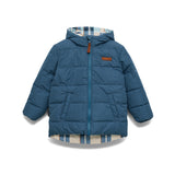 Reversible Eco-Puffer (Blue Plaid)