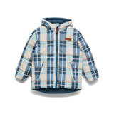 Reversible Eco-Puffer (Blue Plaid)