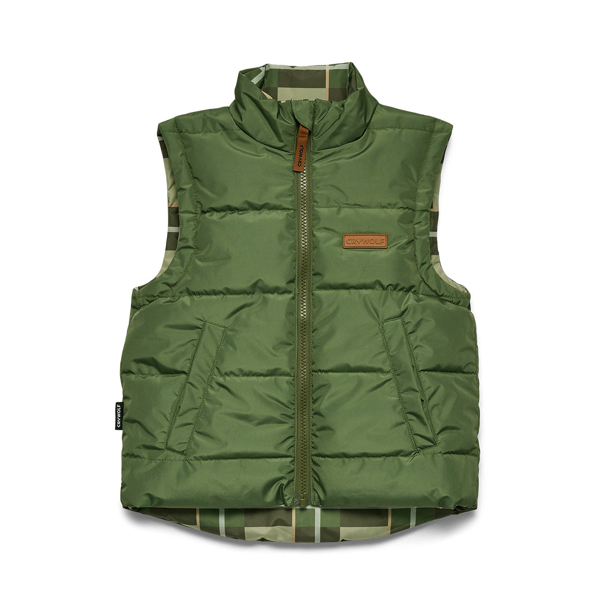 Reversible Eco-Vest (Field Plaid)