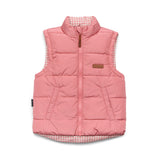 Reversible Eco-Vest (Rose Gingham)