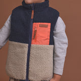 Reversible Yeti Vest (Ash Colourblock)
