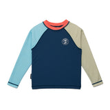 Long Sleeve Rash Vest (Ocean Colourblock)