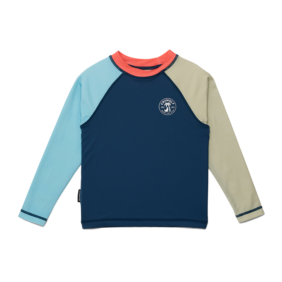 Long Sleeve Rash Vest (Ocean Colourblock)
