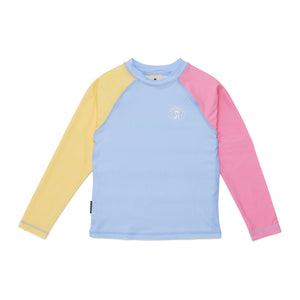 Long Sleeve Rash Vest (Pop Colourblock)