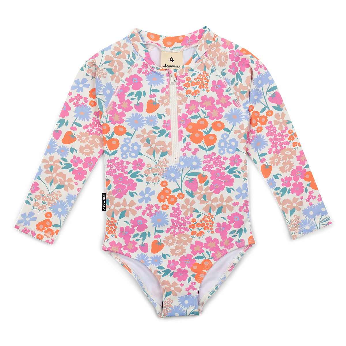 Long Sleeve Swimsuit (Berry Garden)