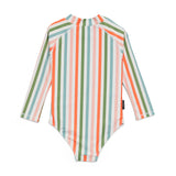 Long Sleeve Swimsuit (Summer Stripe)