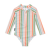 Long Sleeve Swimsuit (Summer Stripe)