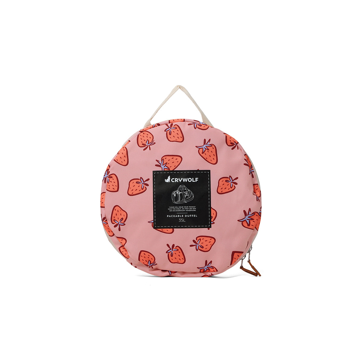 Packable Duffle Bag (Strawberry Splash)