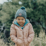 Pom Pom Beanie (Forest Speckle)