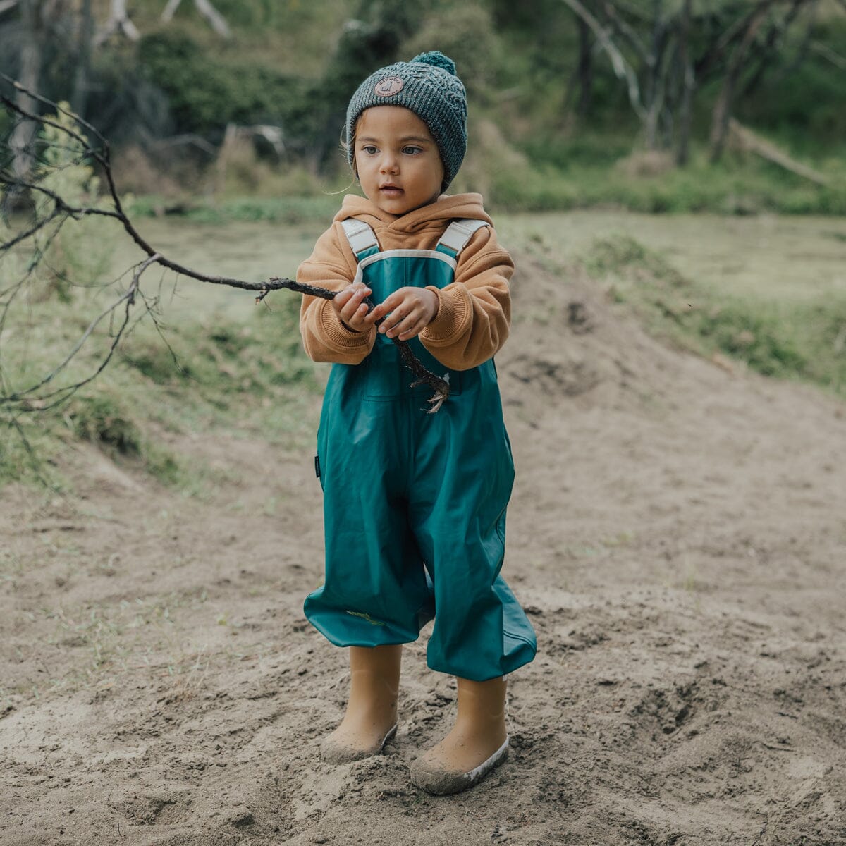 Rain Overalls (Forest Green)