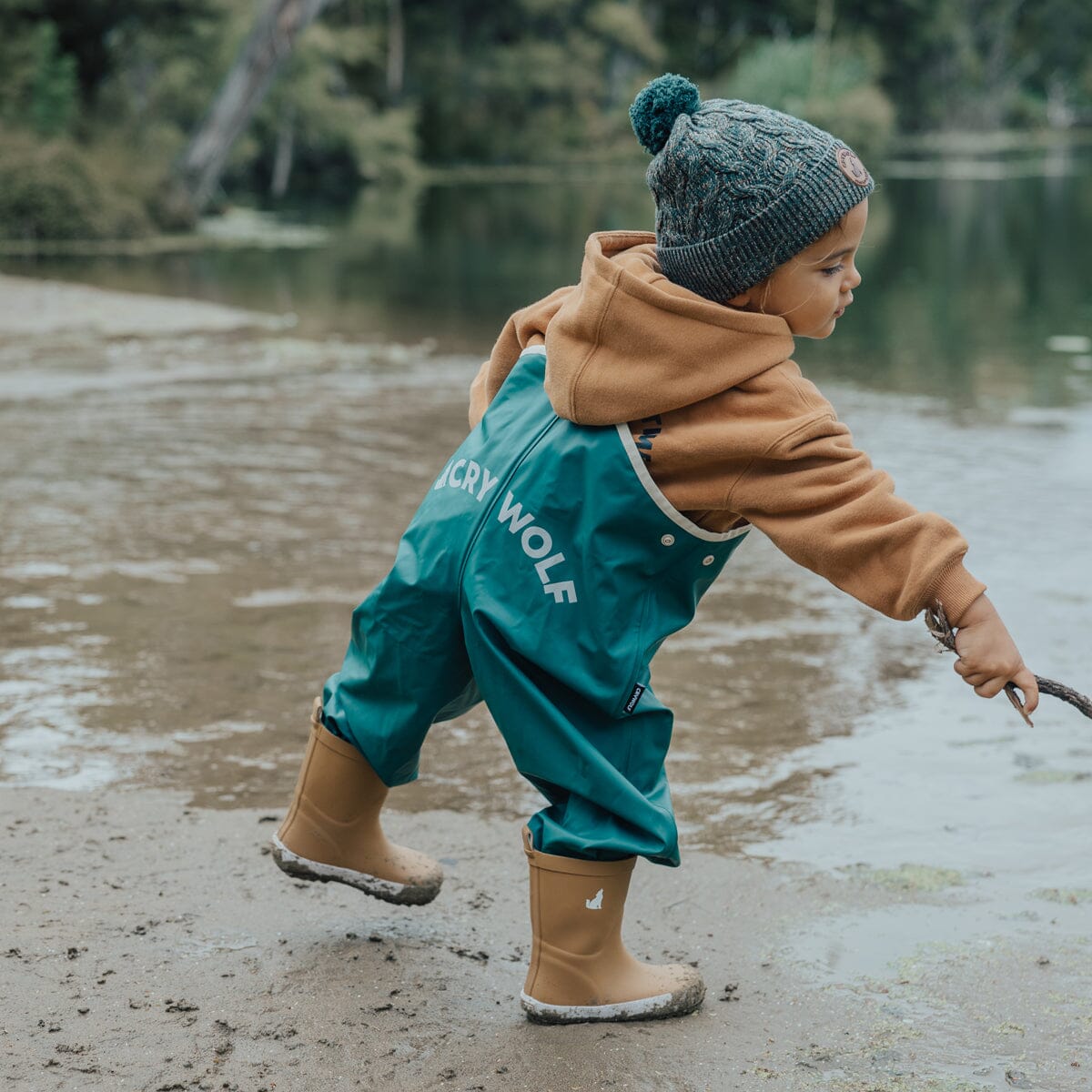 Rain Overalls (Forest Green)