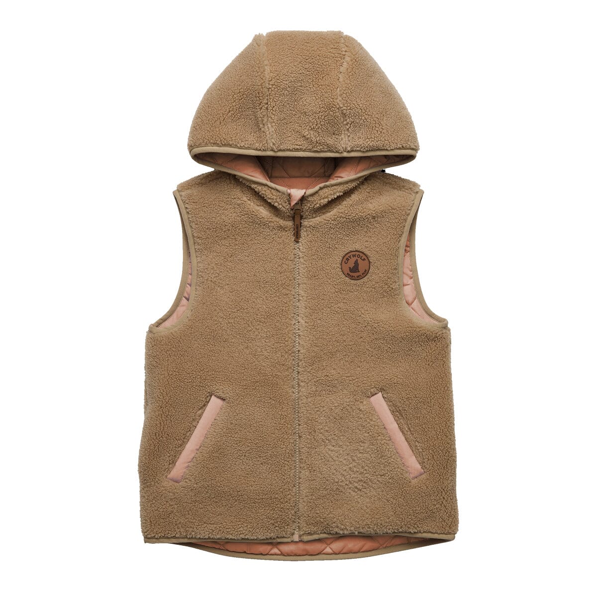 Reversible Yeti Vest (Terracotta/Camel)