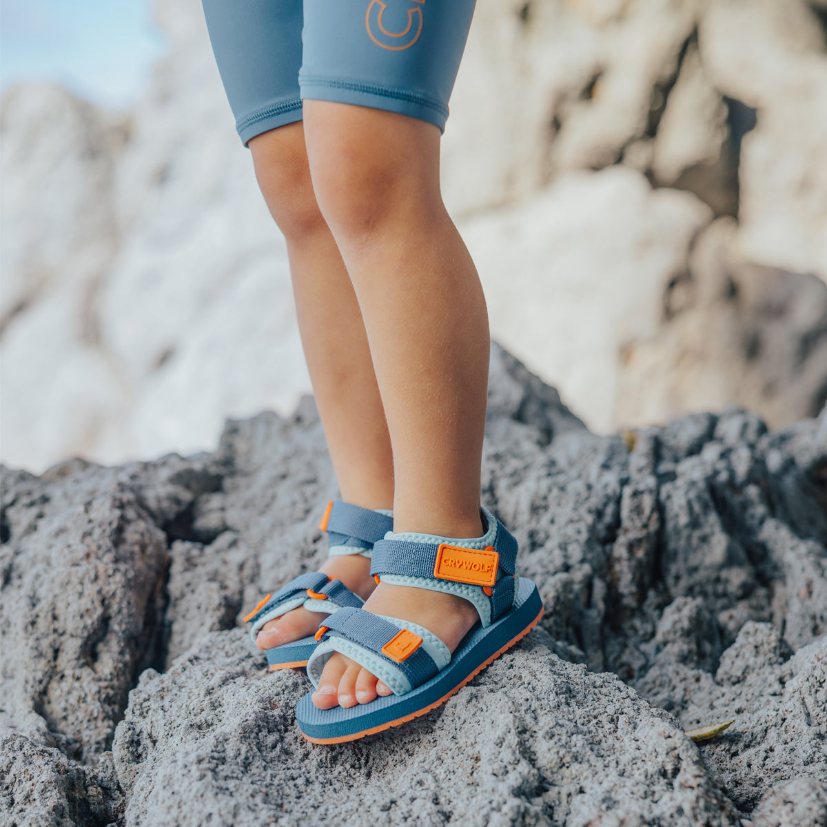 Beach Sandal (Navy Pop)