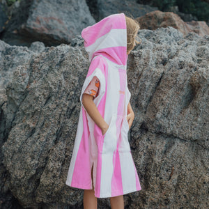 Hooded Towel (Candy Stripe)