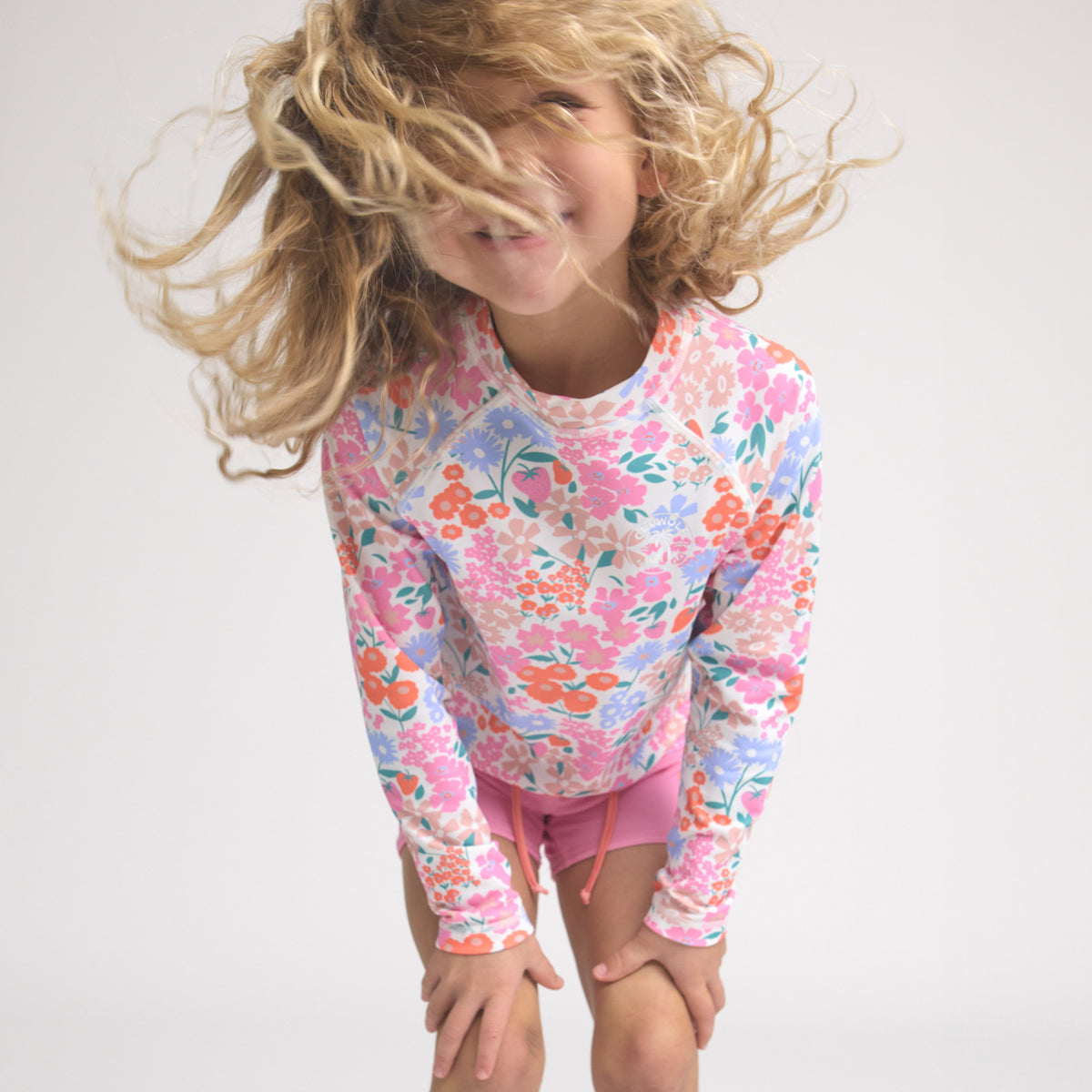 Long Sleeve Rash Vest (Berry Garden)