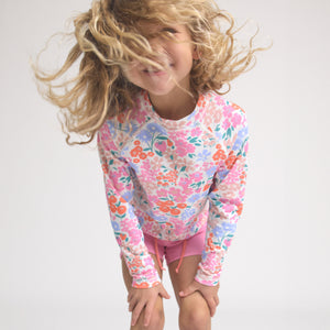 Long Sleeve Rash Vest (Berry Garden)