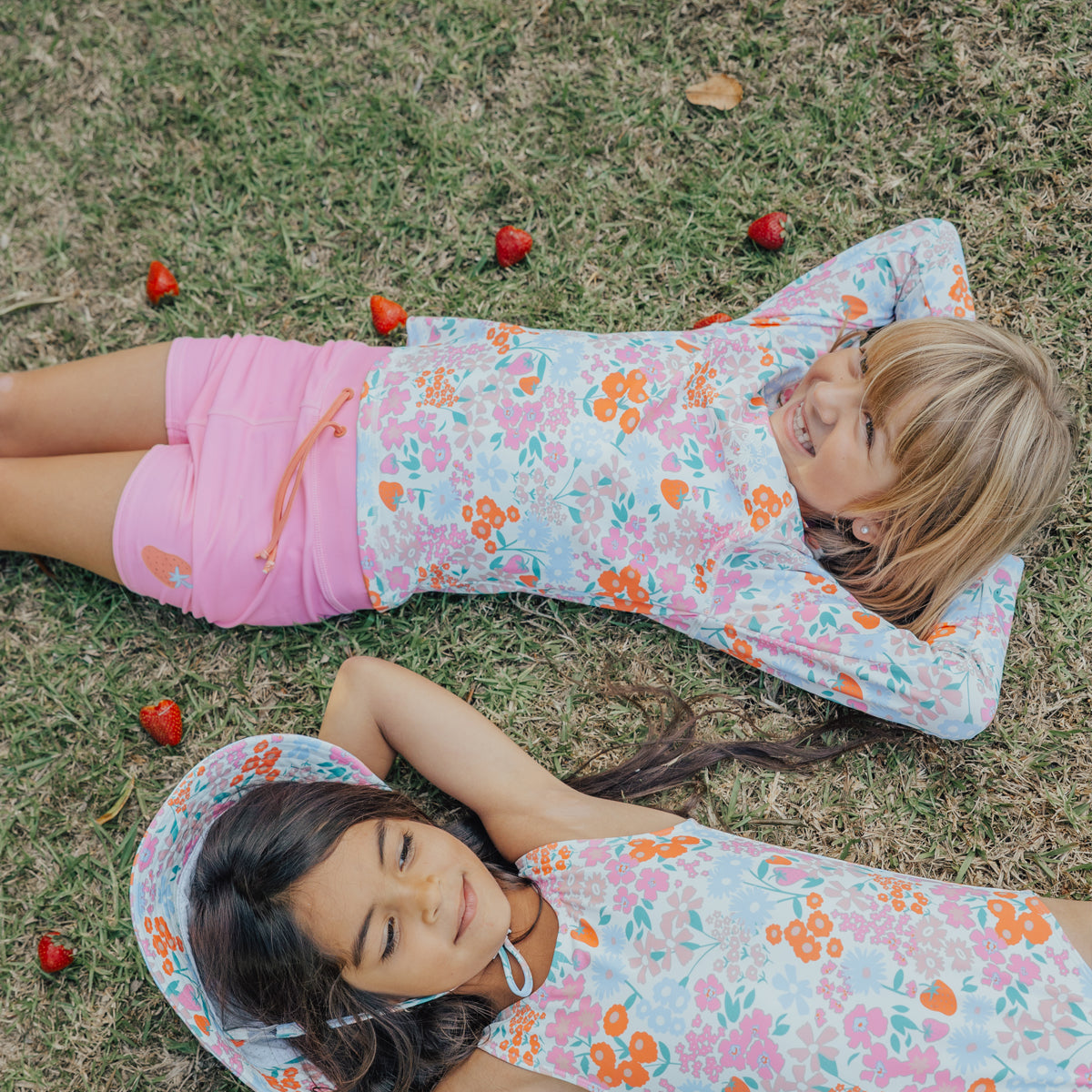 Long Sleeve Rash Vest (Berry Garden)