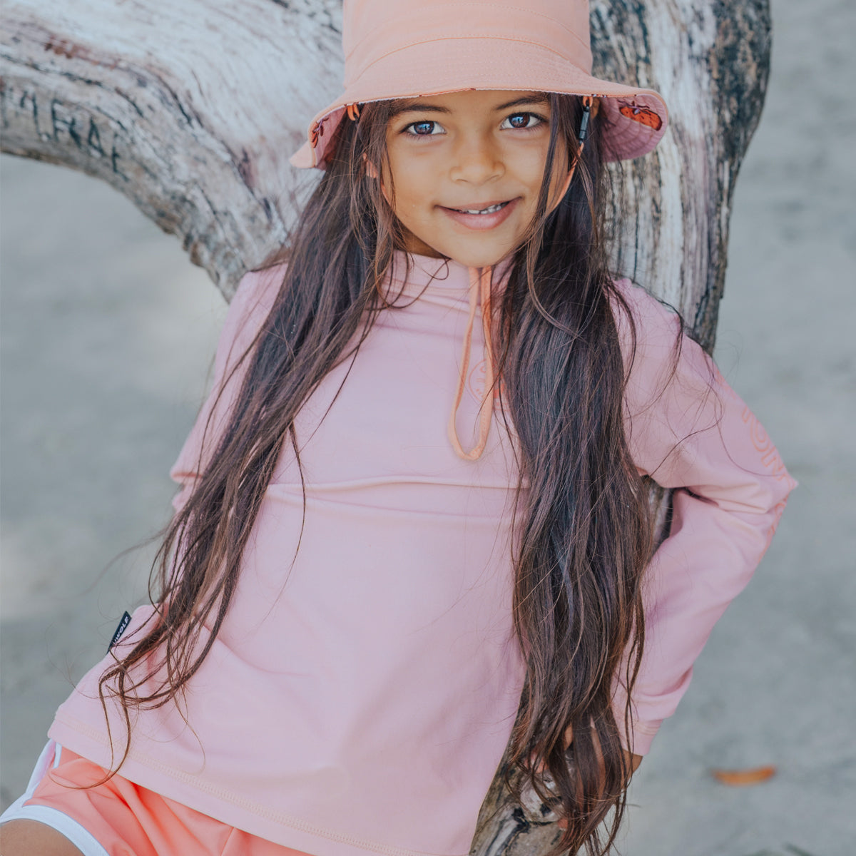 Long Sleeve Rash Vest (Pink)