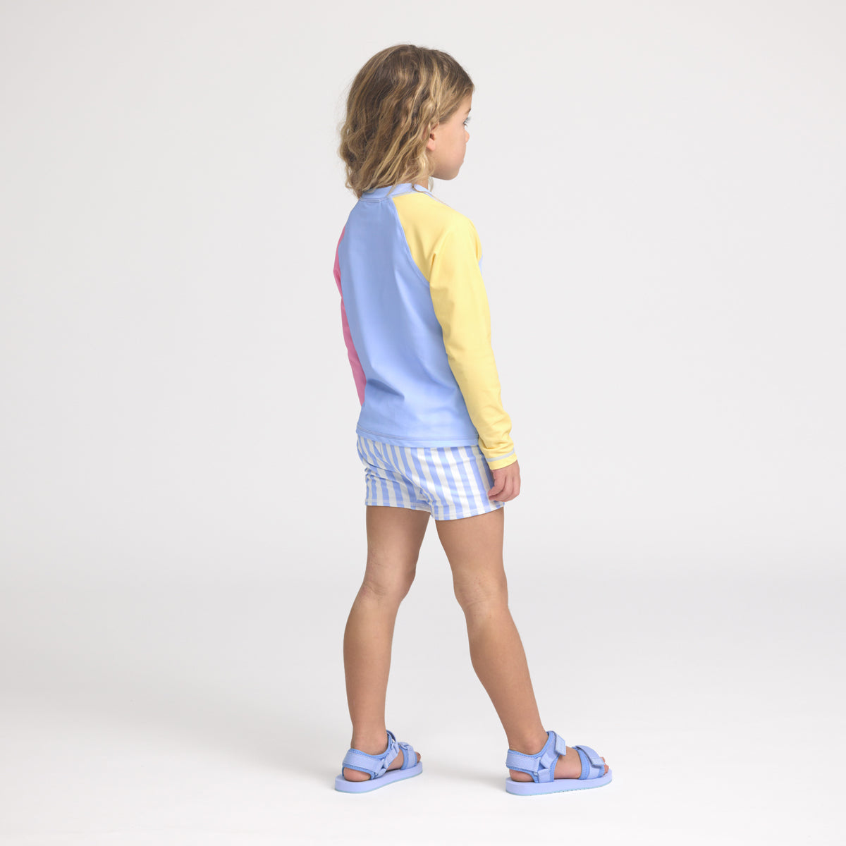 Long Sleeve Rash Vest (Pop Colourblock)