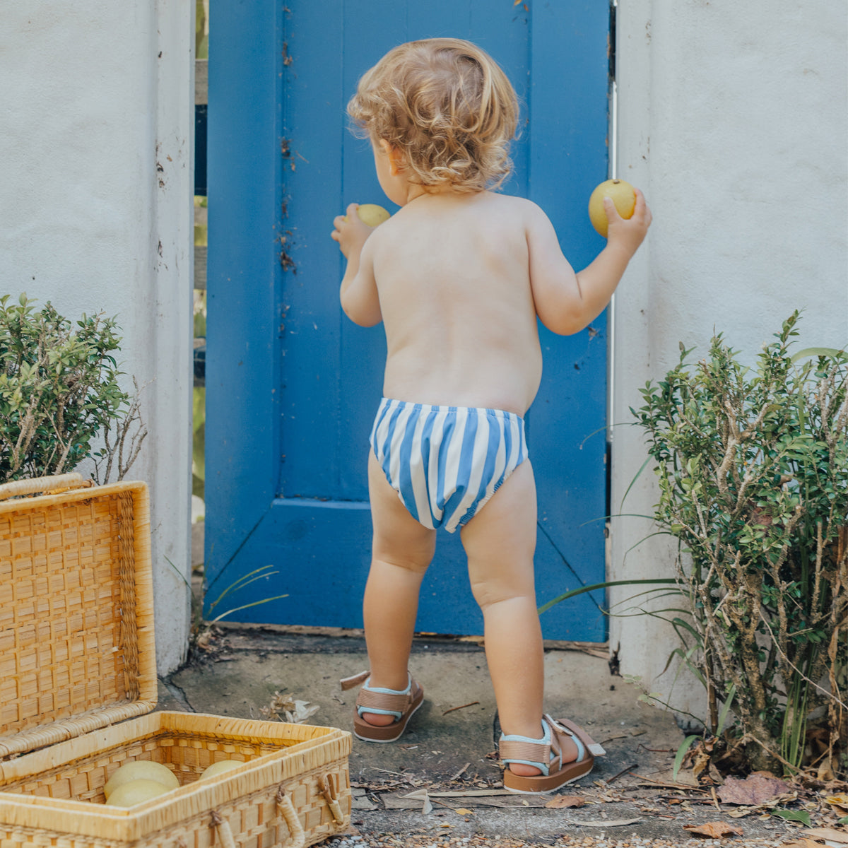 Reusable Swim Nappy (Deep Sea Stripe)