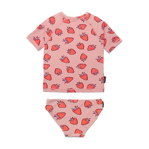 Short Sleeve Rash Set (Strawberry Splash)