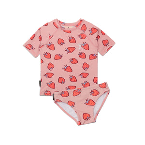 Short Sleeve Rash Set (Strawberry Splash)