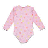 Baby Long Sleeve Swimsuit (Hibiscus Bloom)